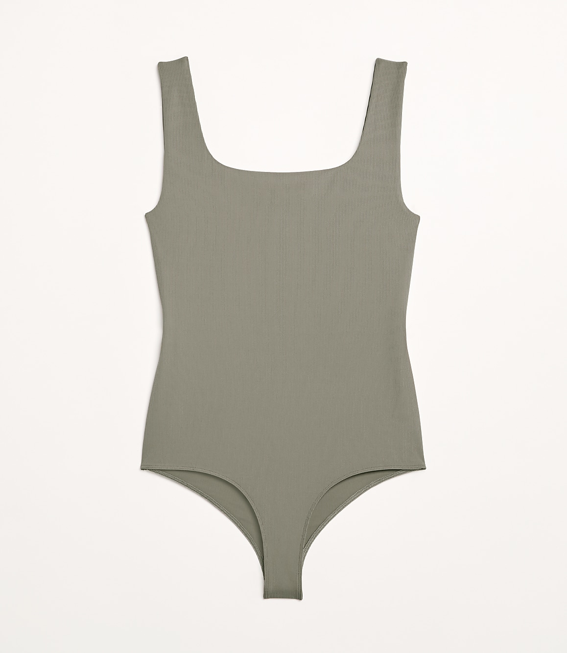 Petite LOFT Versa Ribbed Square Neck Bodysuit