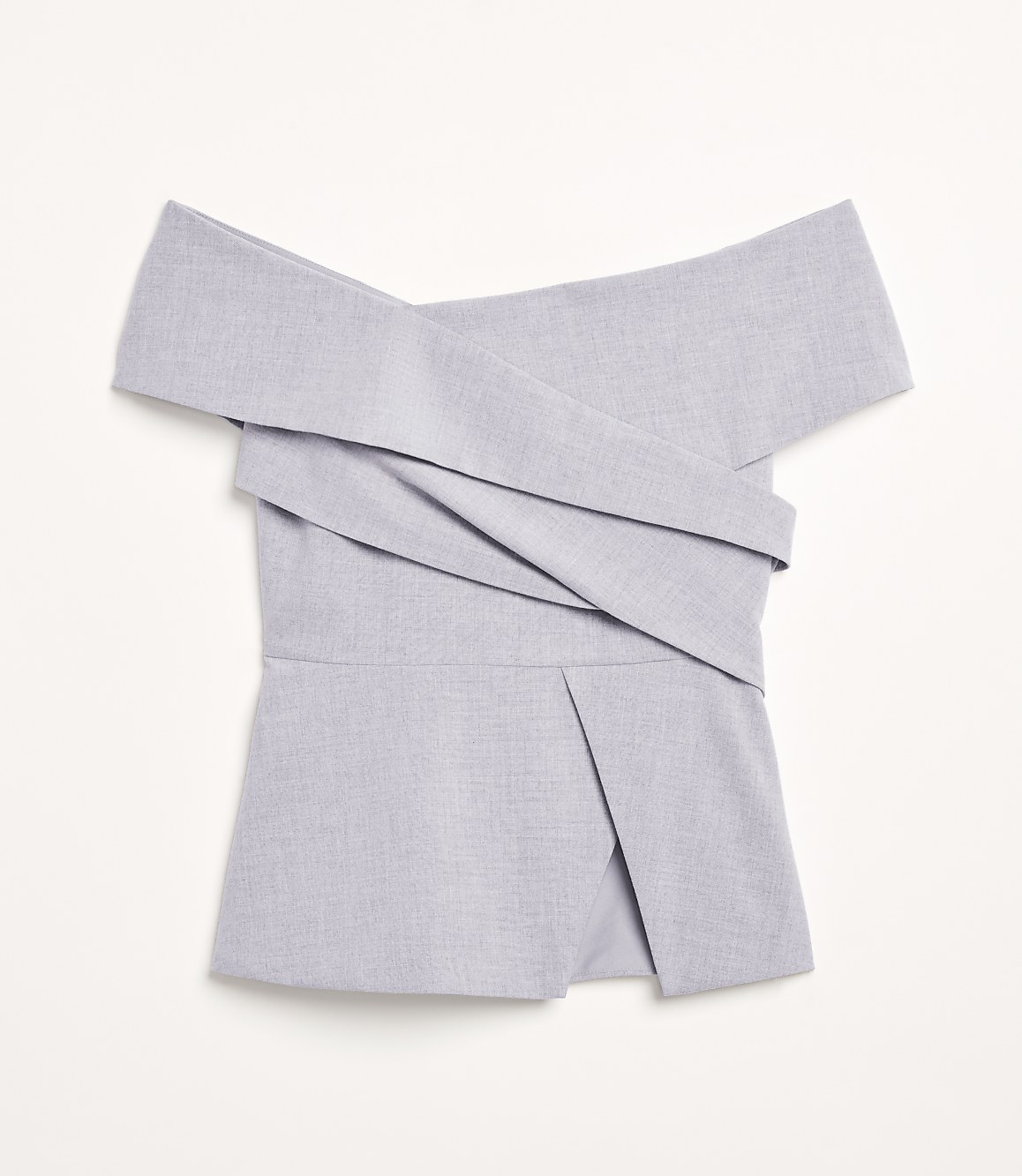 LOFT Versa Seasonless Stretch Asymmetrical Off The Shoulder Top