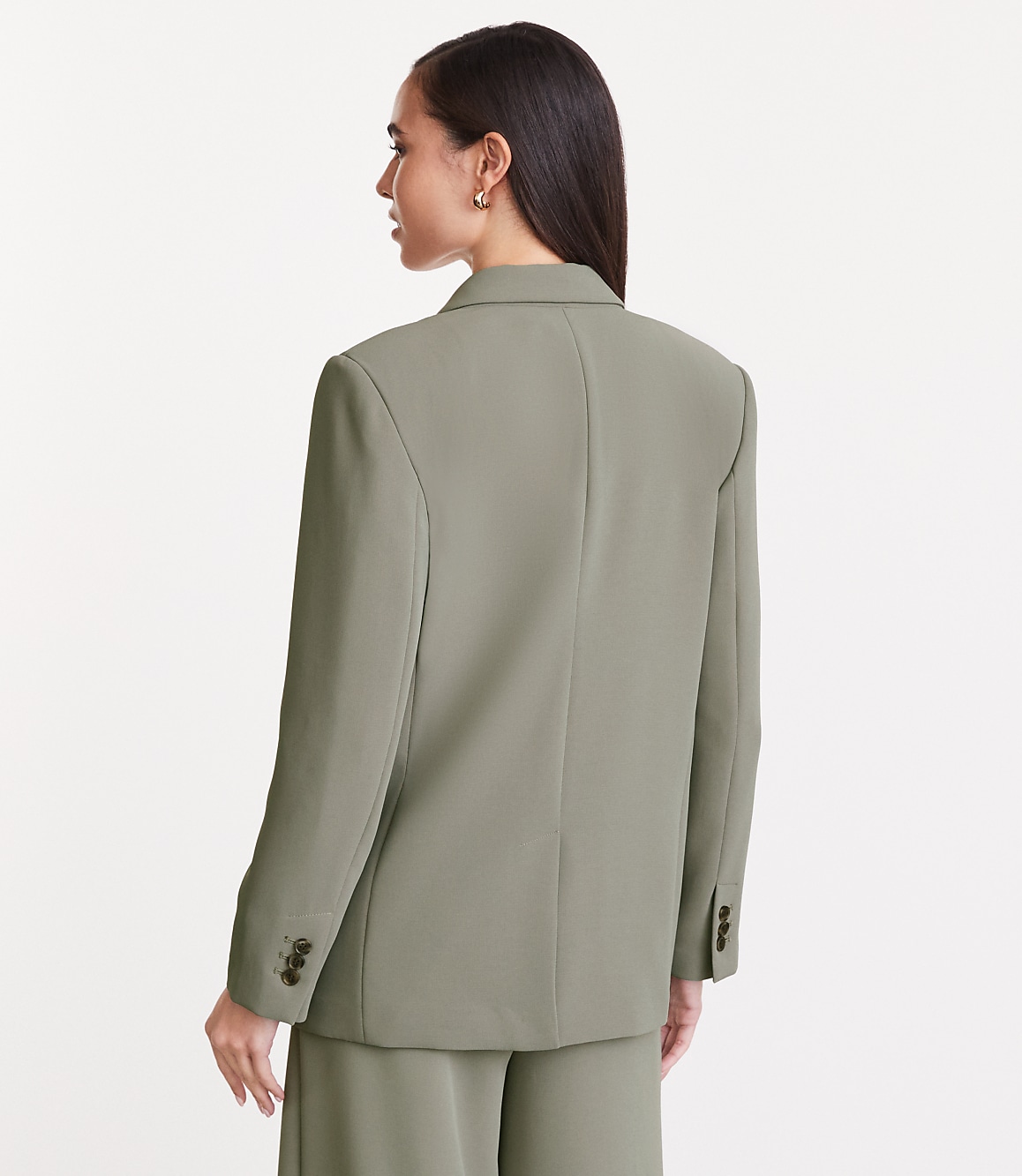 LOFT Versa Crepe Drape Oversized Blazer