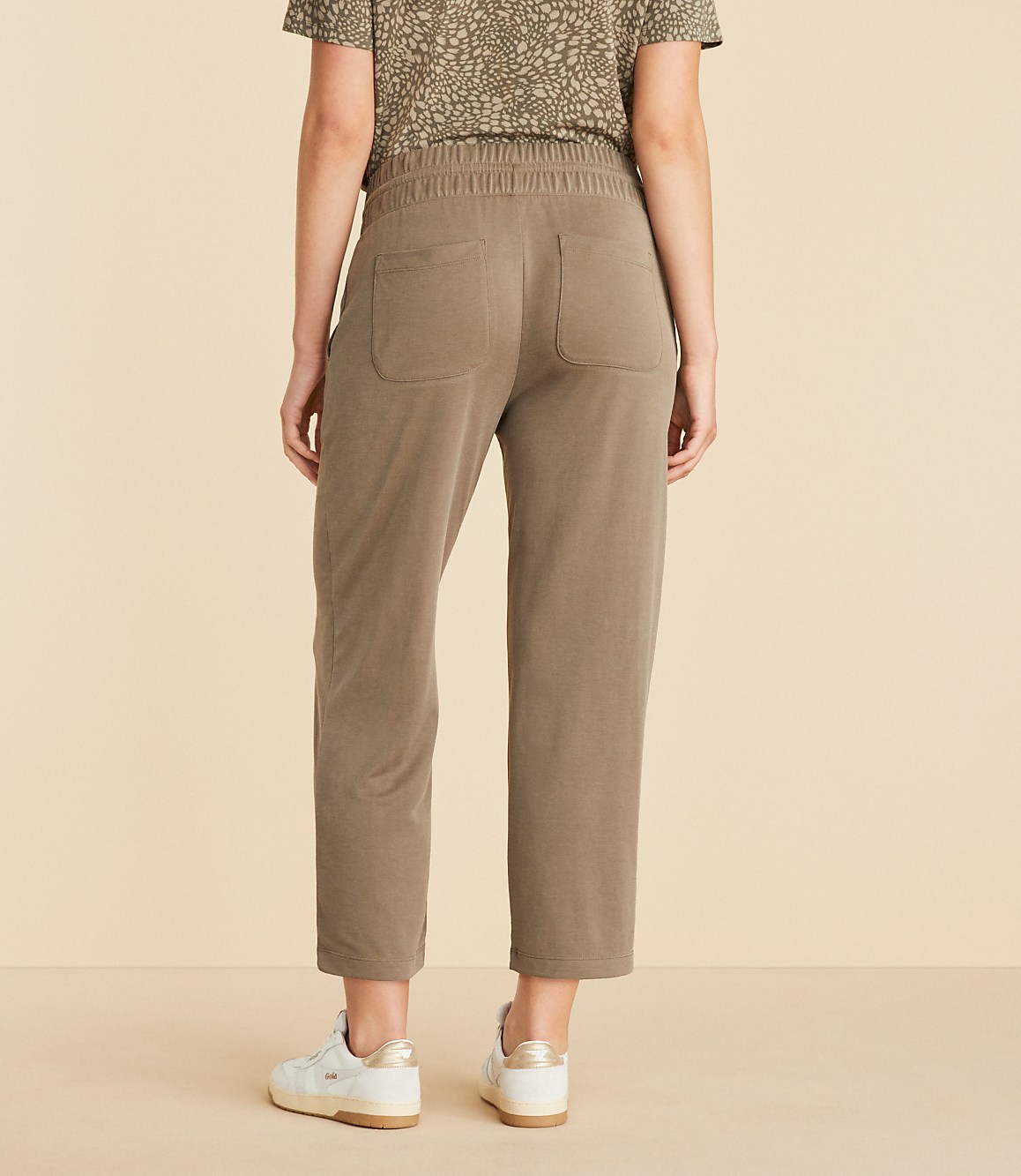 Lou & Grey Sandwashed Straight Crop Drawstring Pants