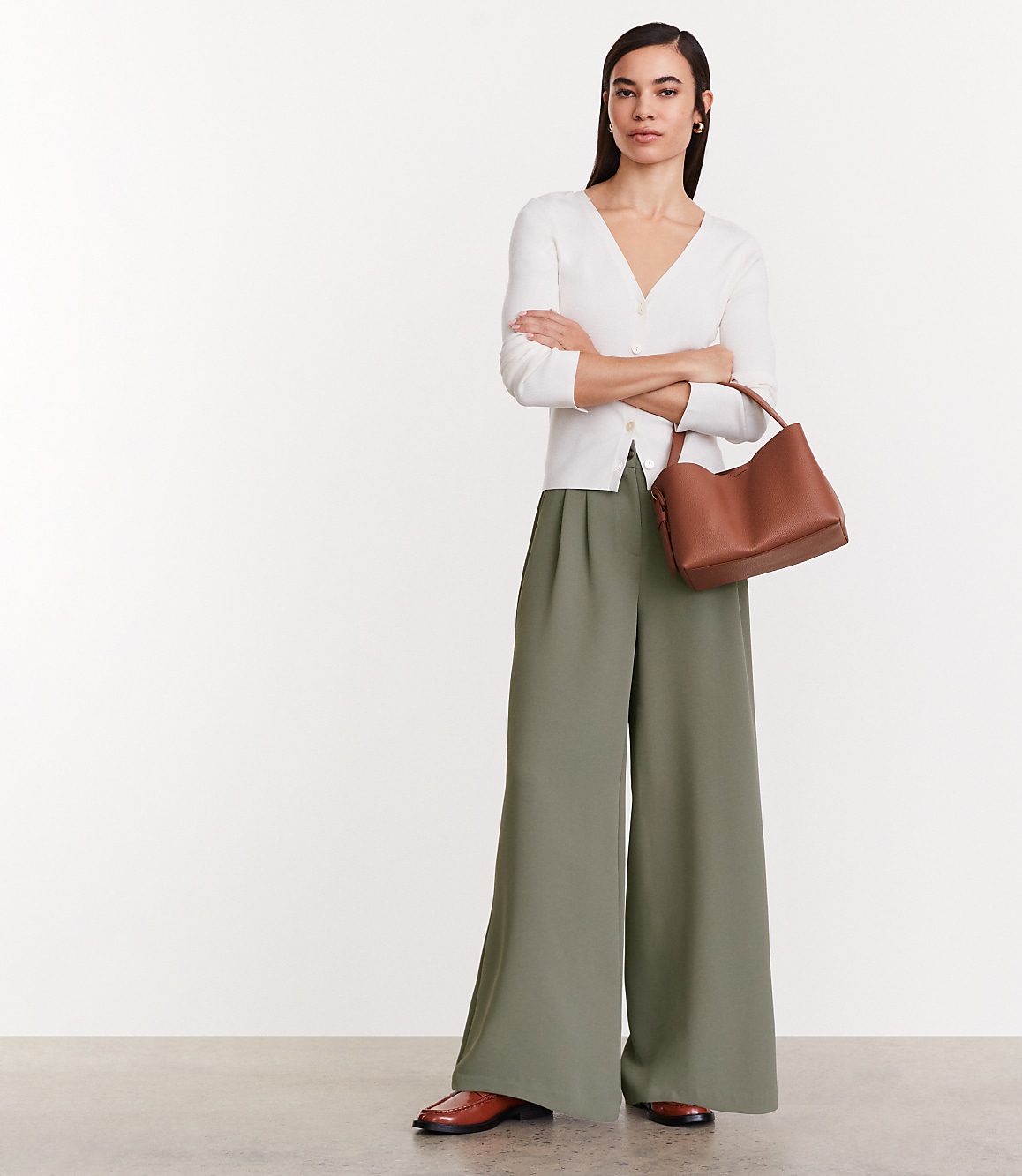 Petite LOFT Versa V-Neck Cardigan Top