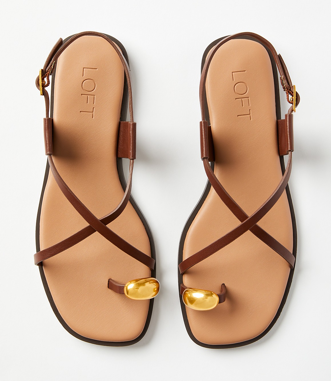 Metal Toe Ring Sandals