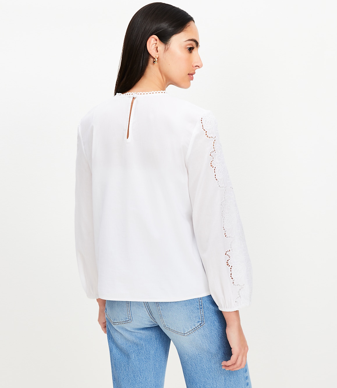 Lace Trim Blouse