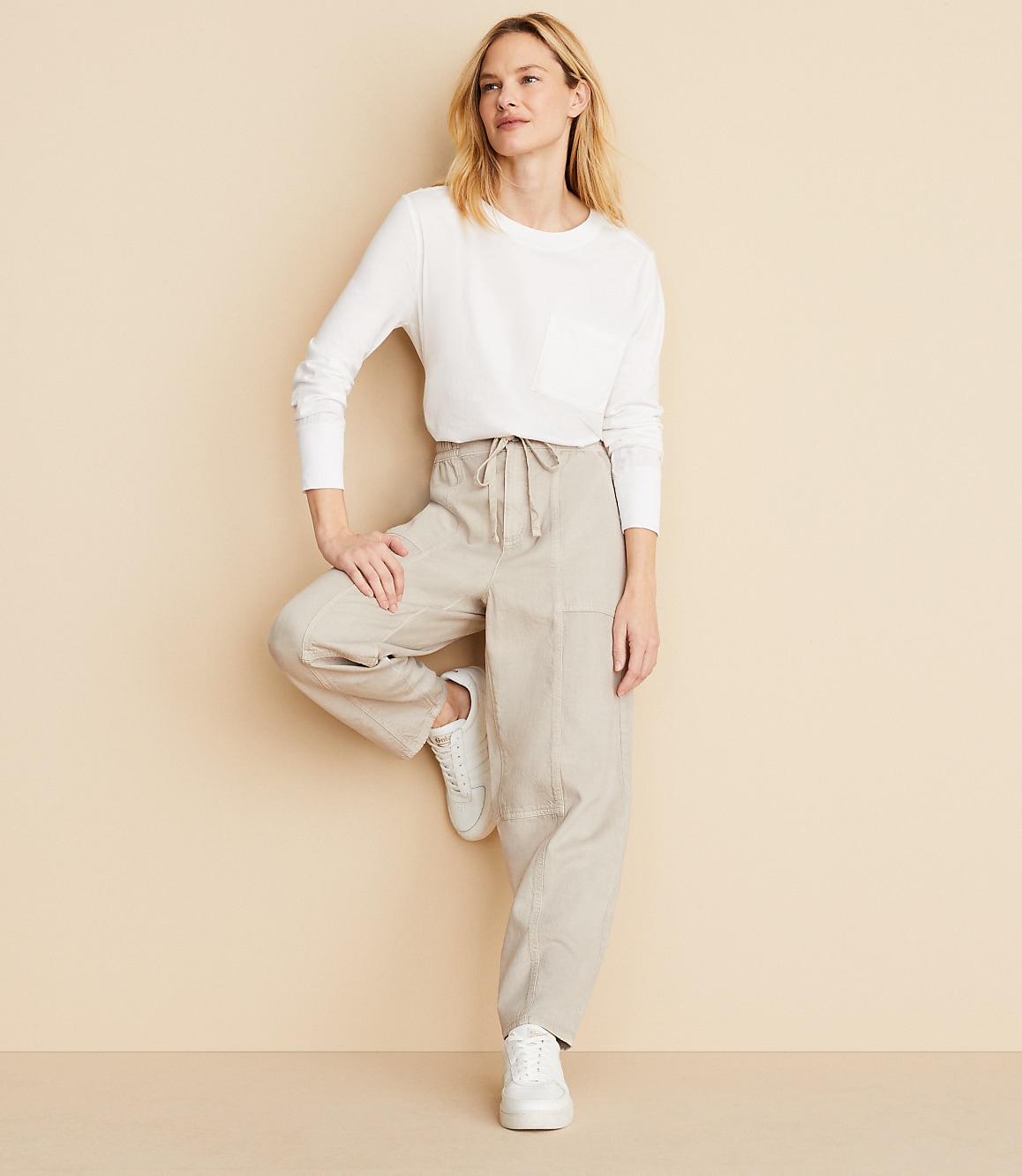 Petite Lou & Grey Barrel Utility Pants