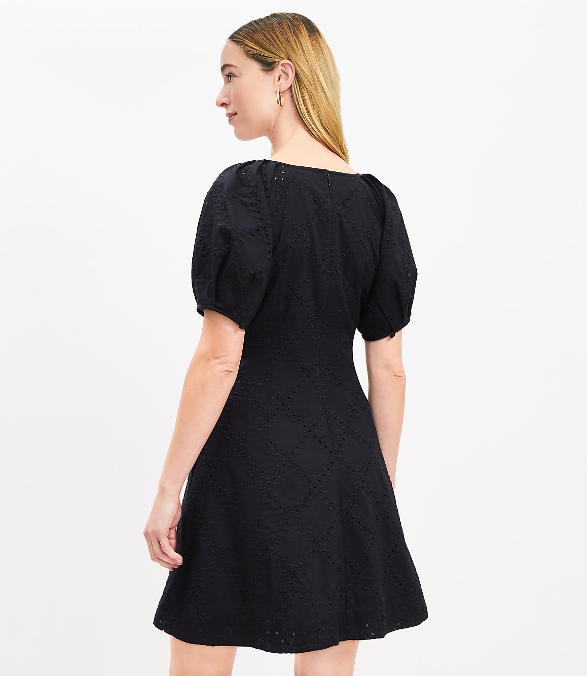 Eyelet Mini Pocket Dress