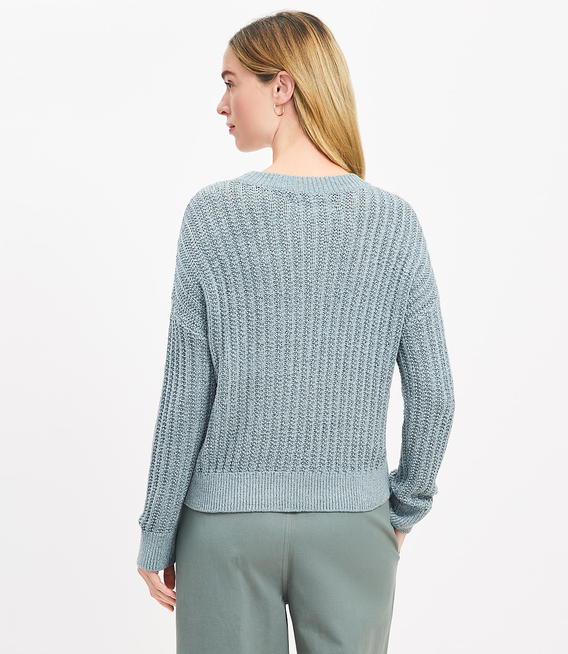 Mixed Media Pocket Sweater