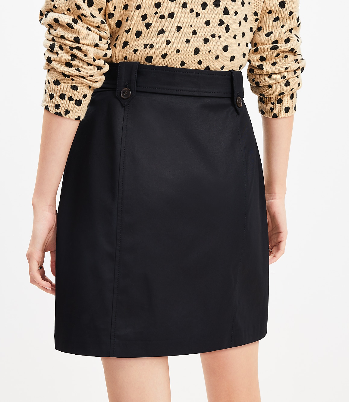 Trench Pocket Wrap Skirt