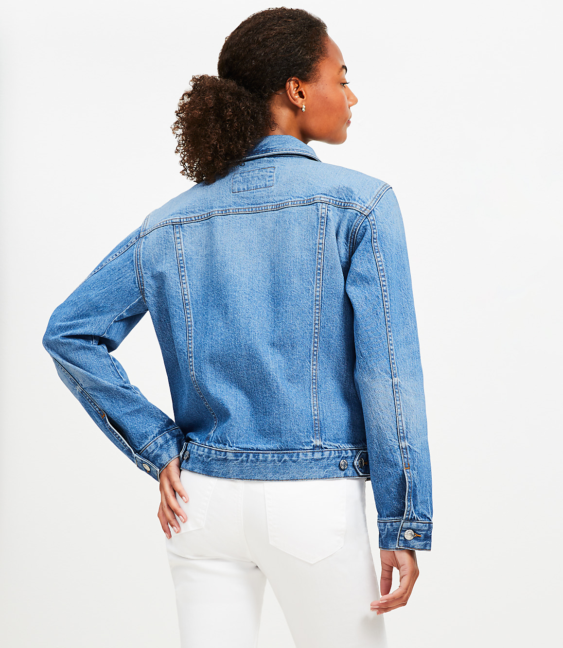 Denim Trucker Jacket in Classic Mid Wash