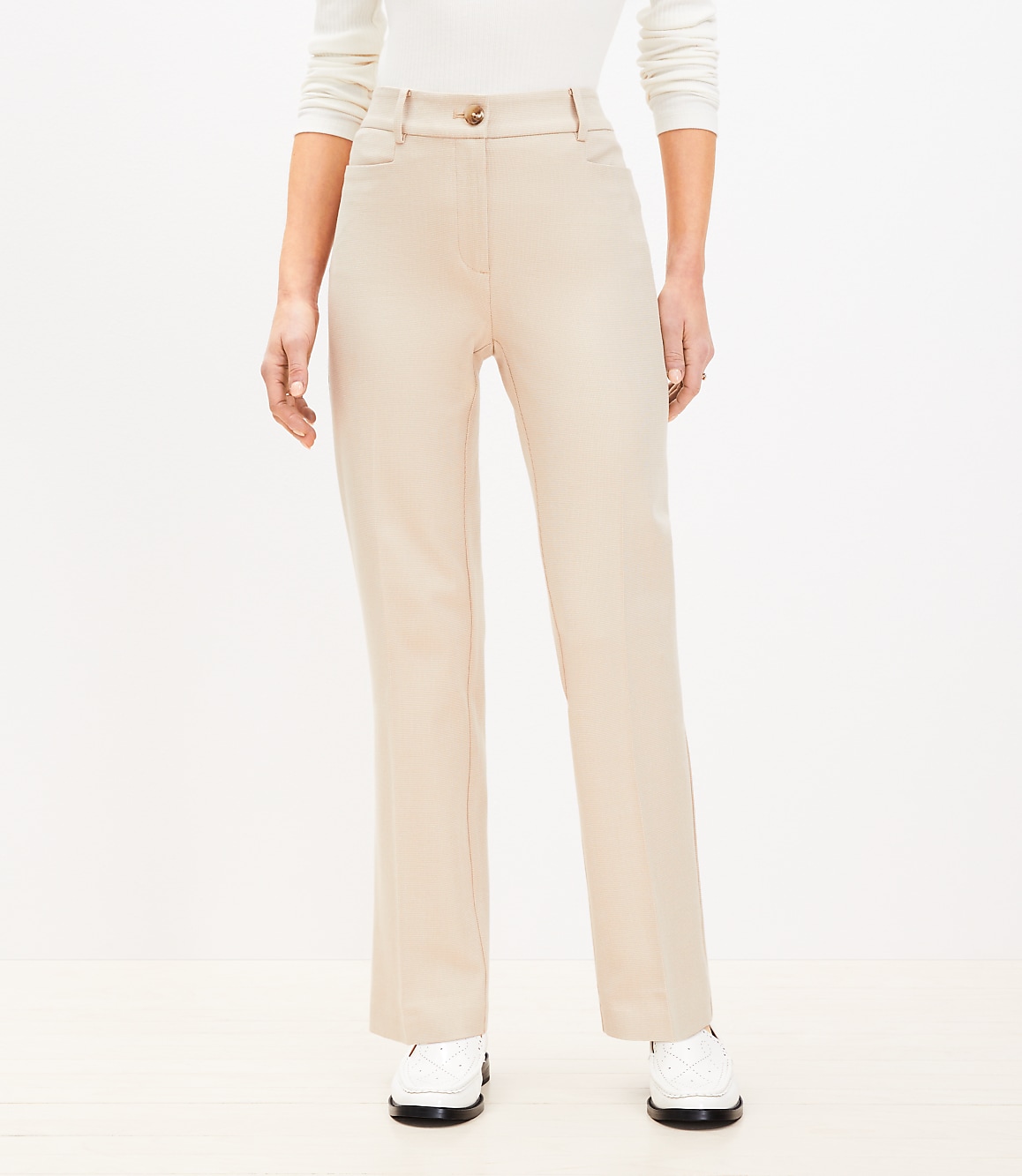 Petite Curvy Parker Straight Pants in Texture