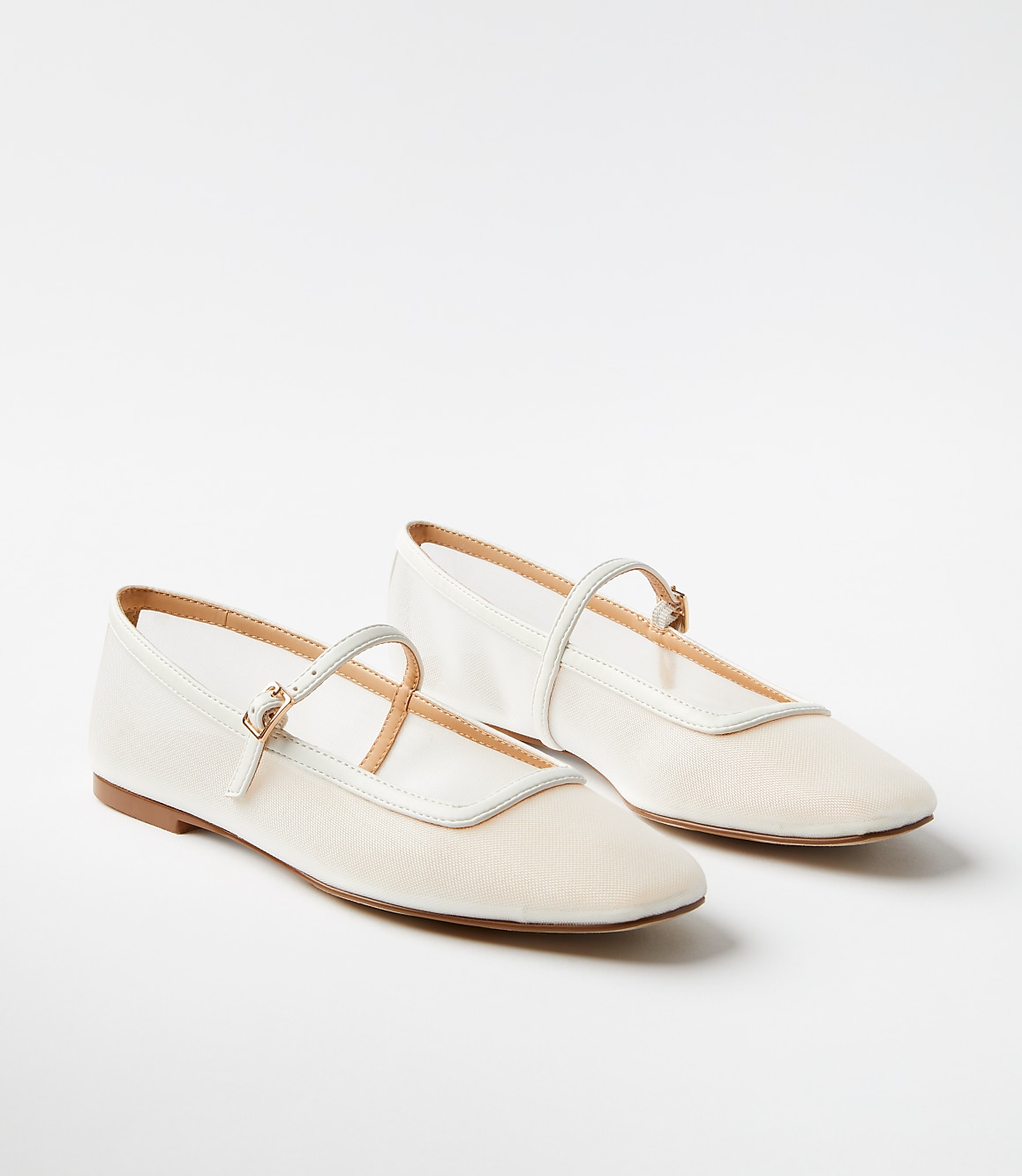 Mesh Mary Jane Flats