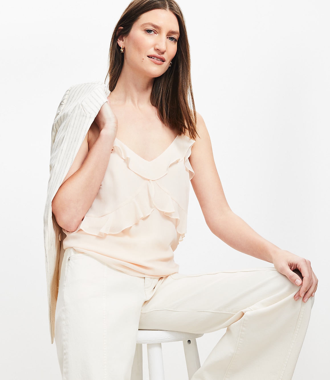 Chiffon Ruffle Cami