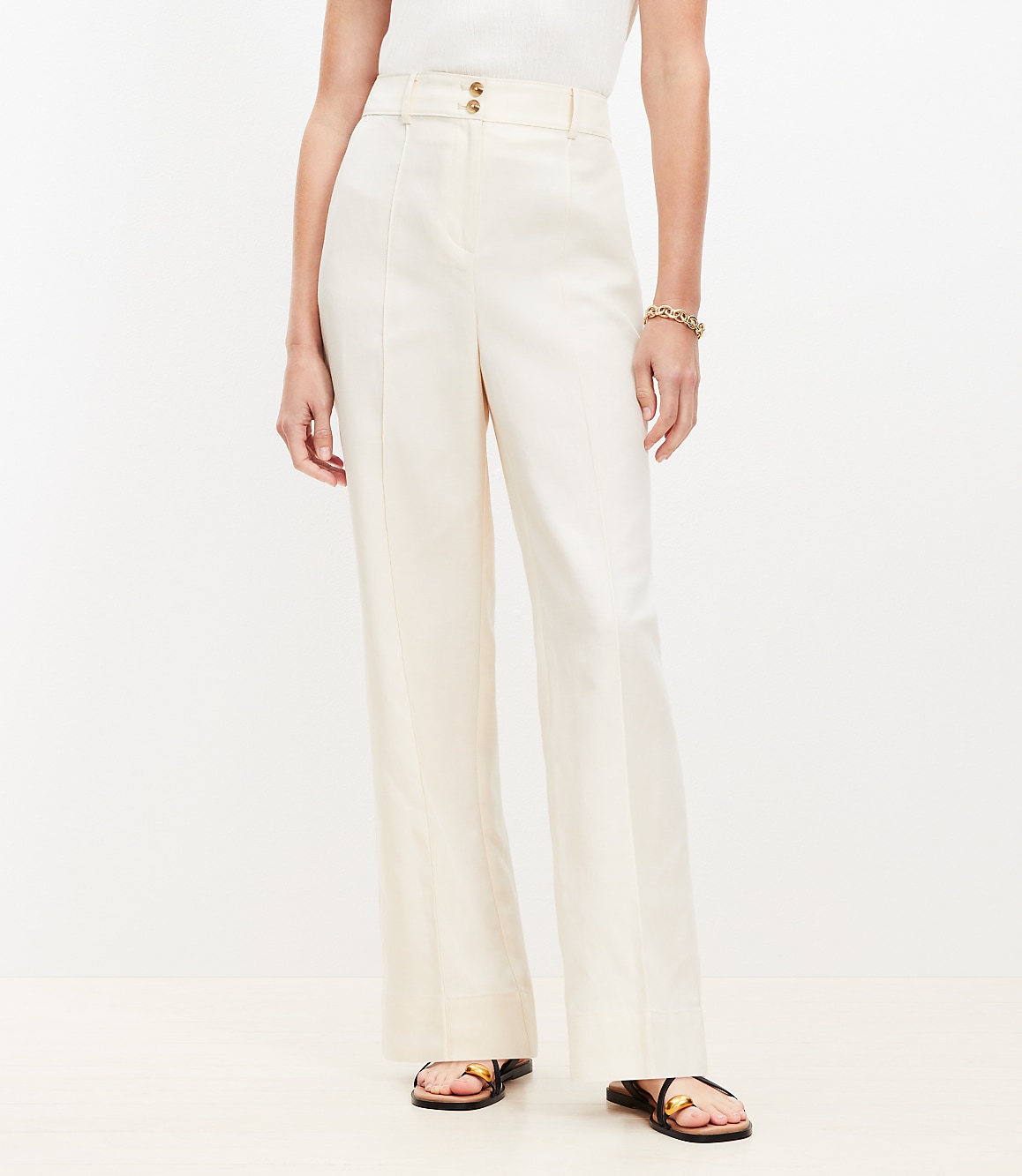 Double Button Stovepipe Pants