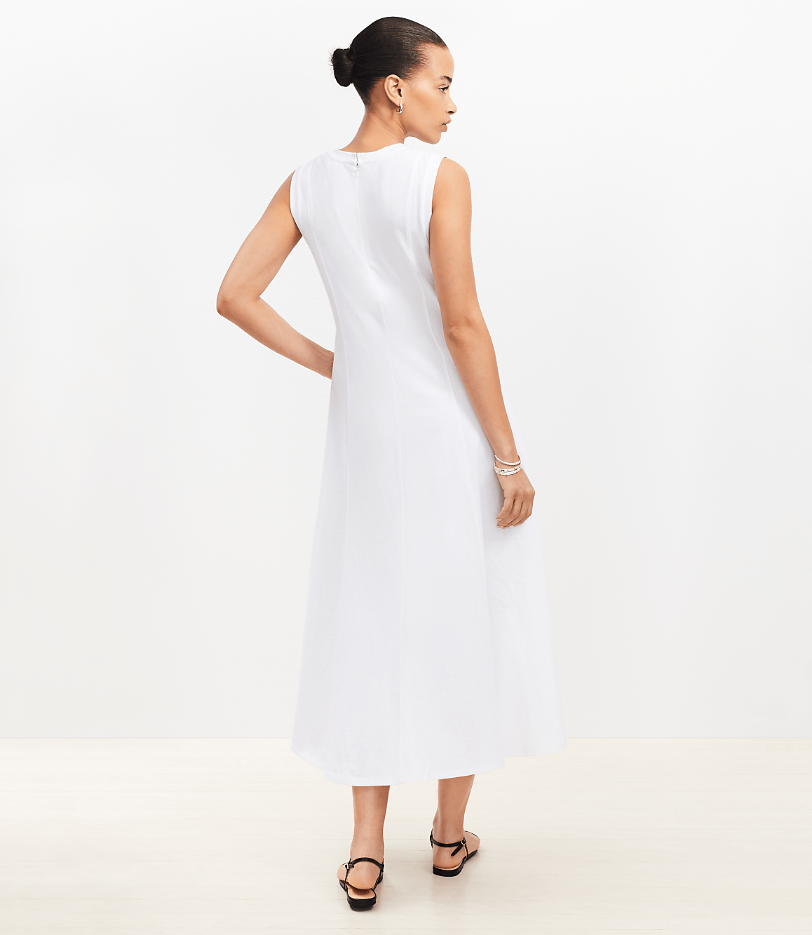 Petite Seamed Midi Dress