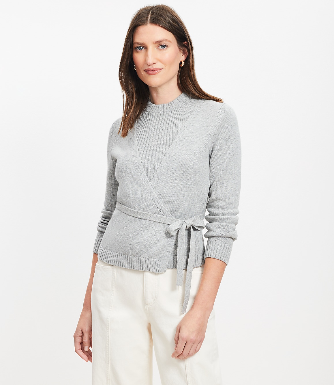 Layered Wrap Sweater