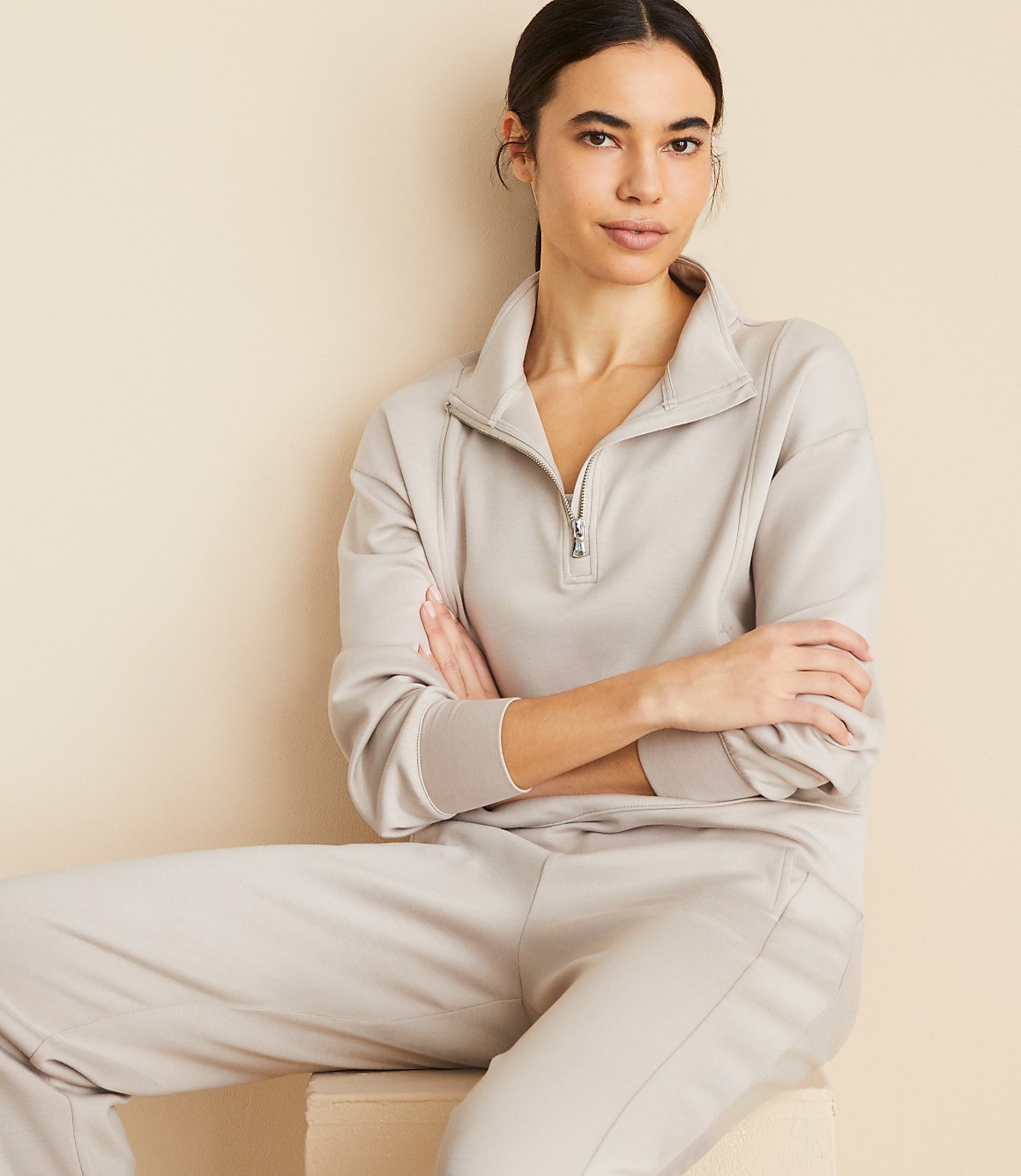 Lou & Grey Scubasoft Half Zip Top