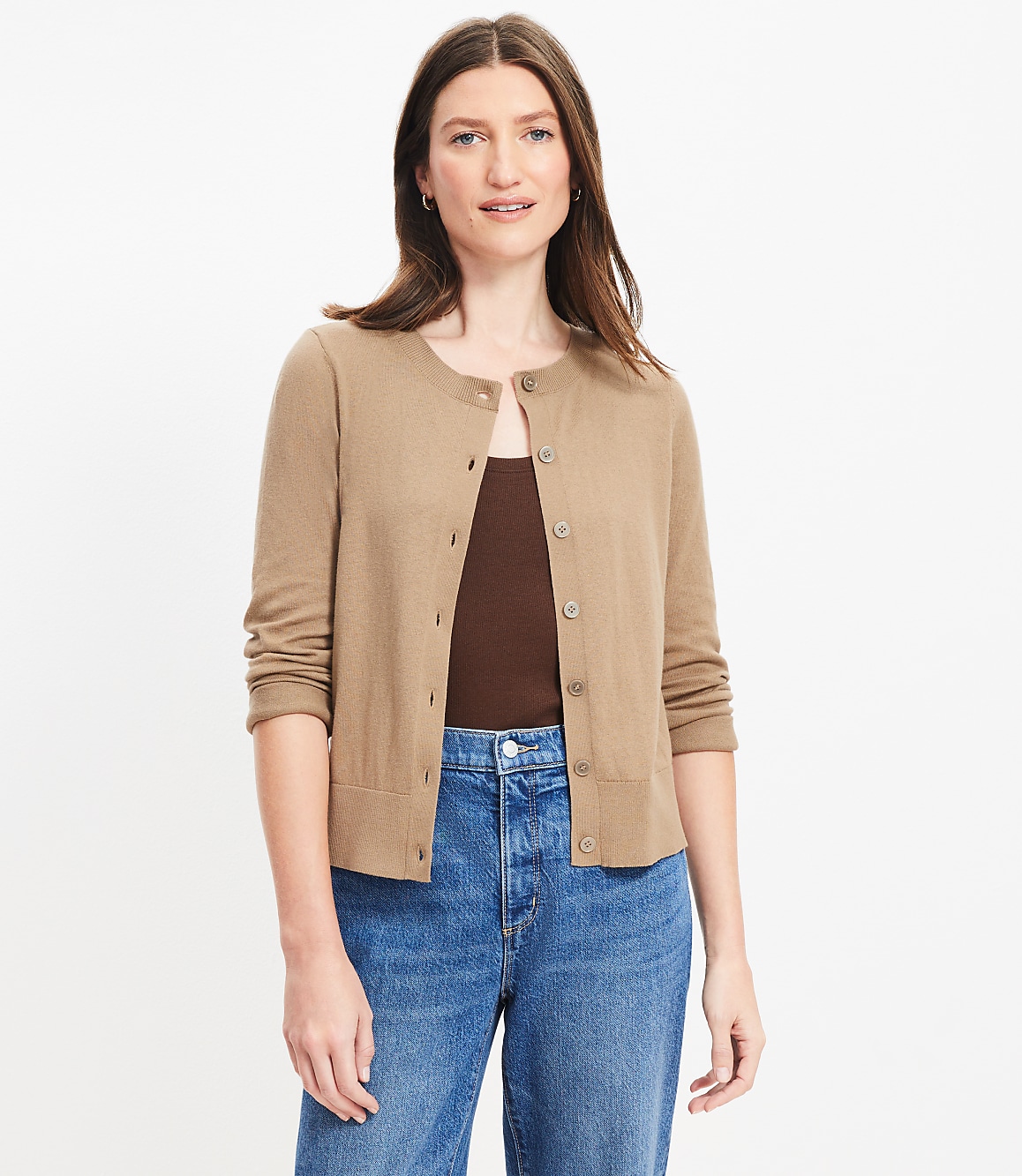 Modern Crew Neck Cardigan
