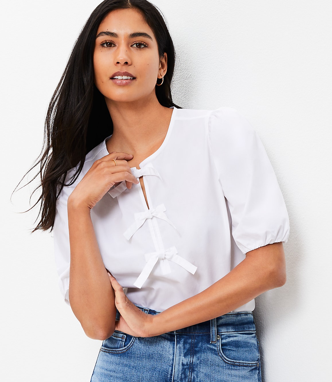 Poplin Bow Top