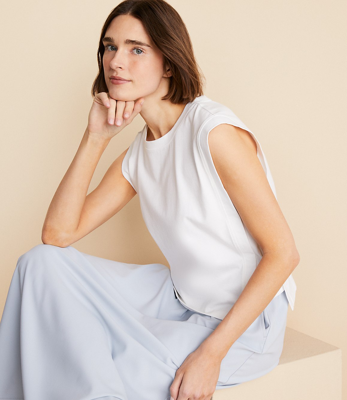 Lou & Grey Modern Jersey Muscle Tank Top