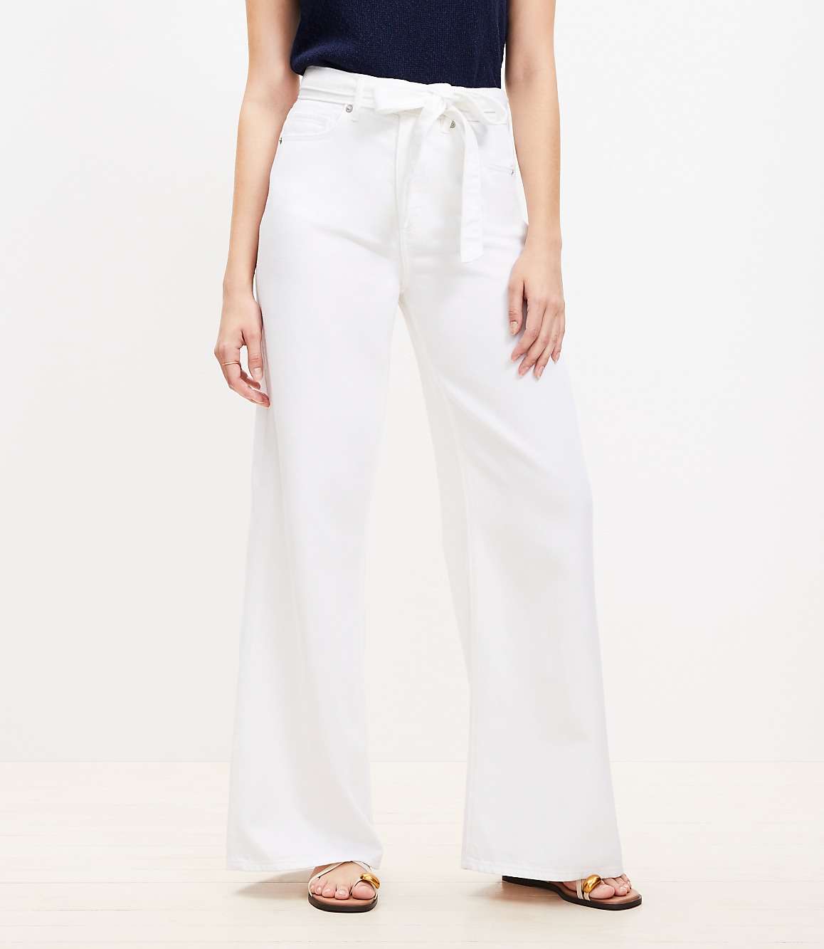Palazzo Jeans in White