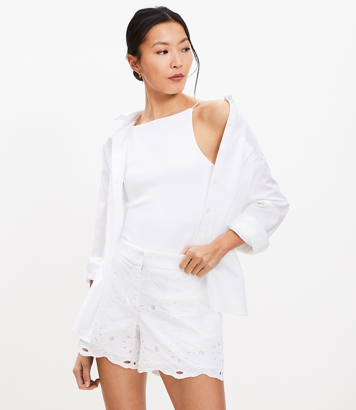 Riviera Shorts in Eyelet