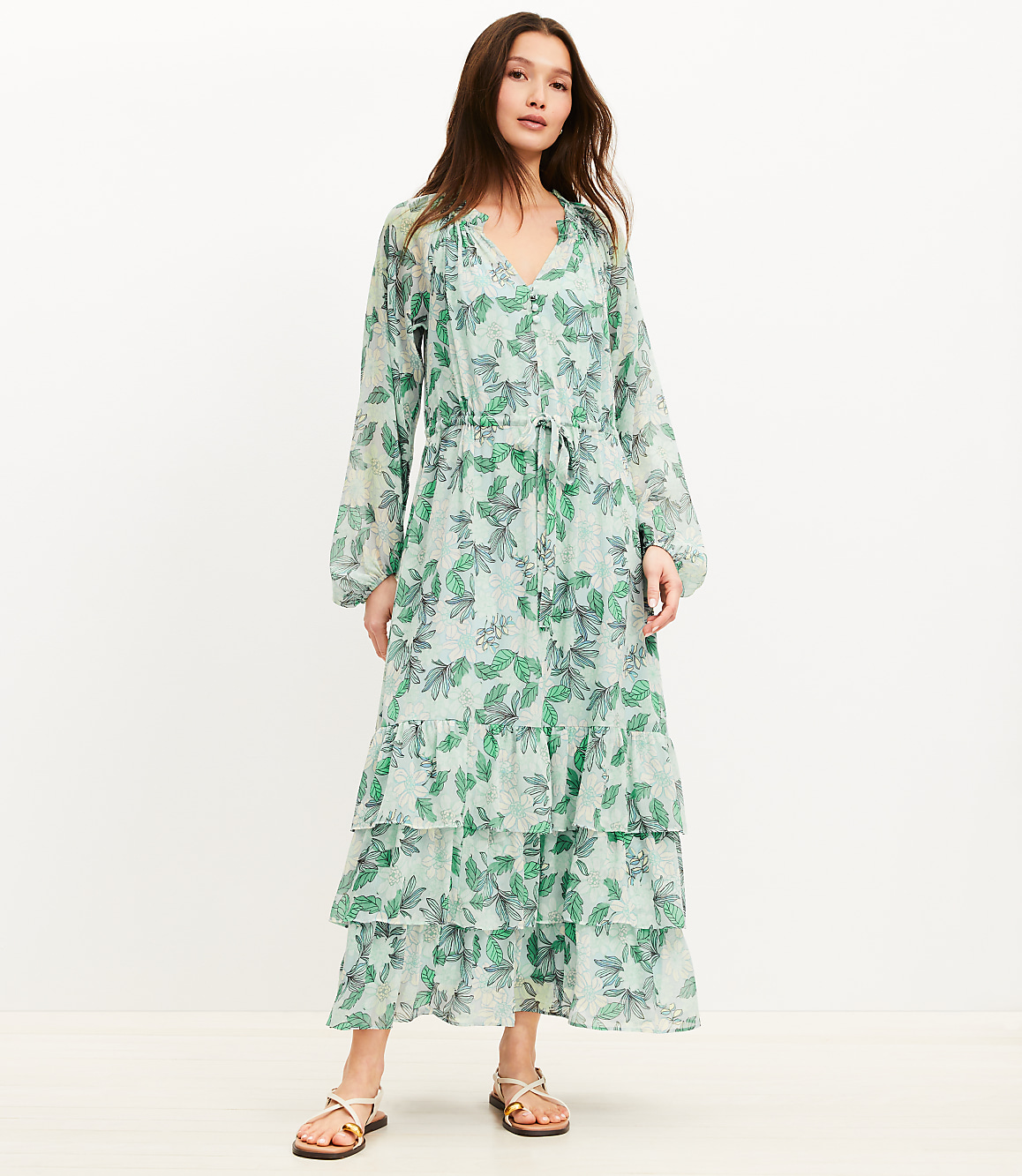 Gardenia Ruffle Maxi Dress