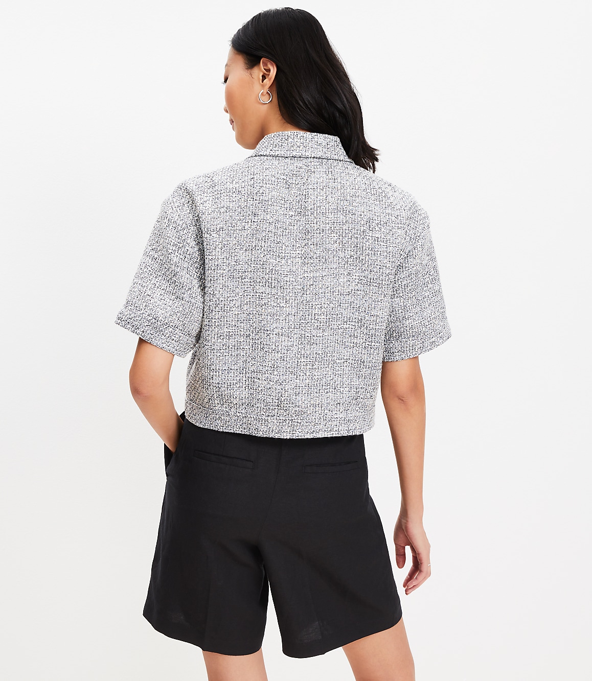 Tweed Short Sleeve Jacket