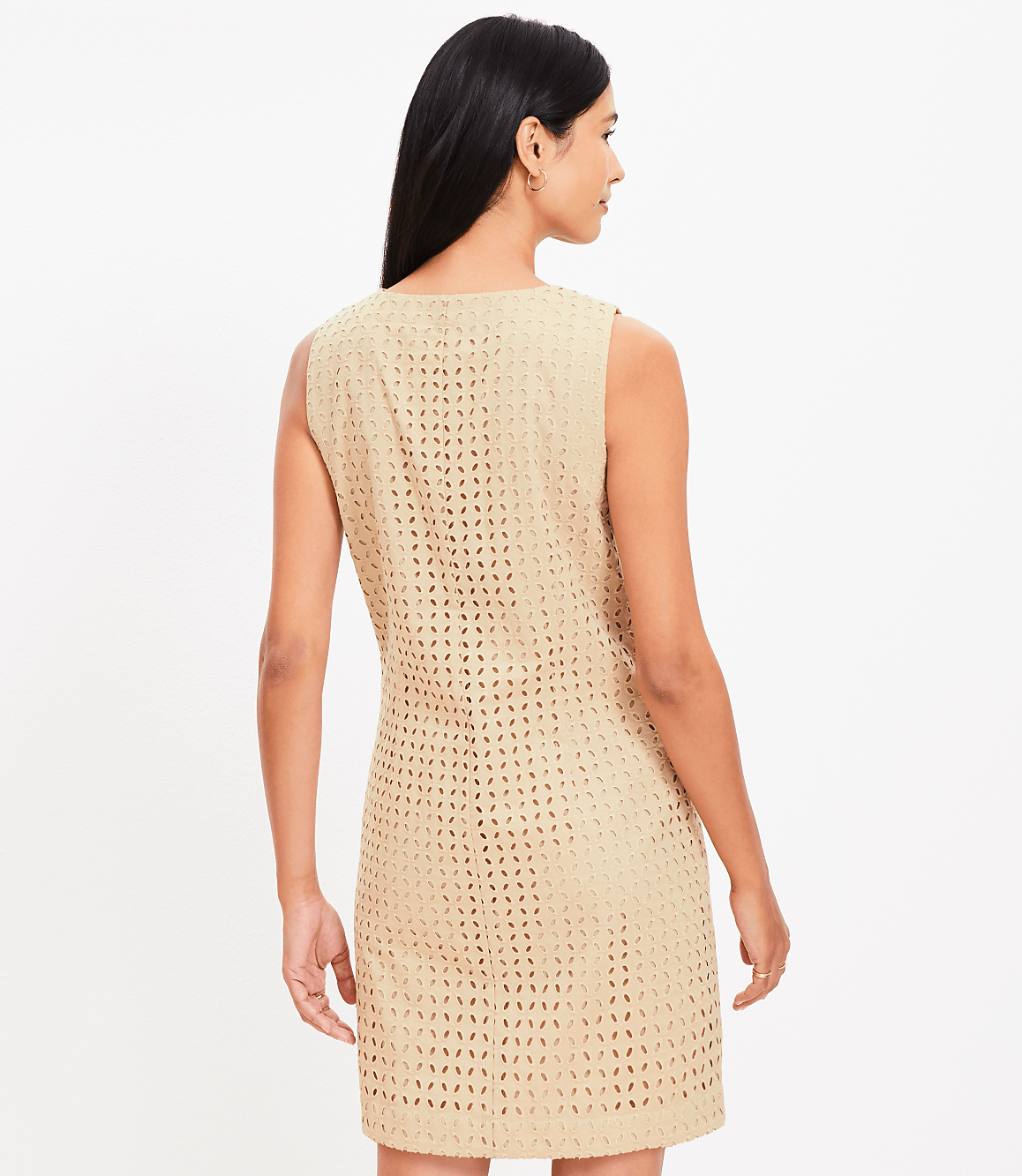Eyelet Button Mini Pocket Dress