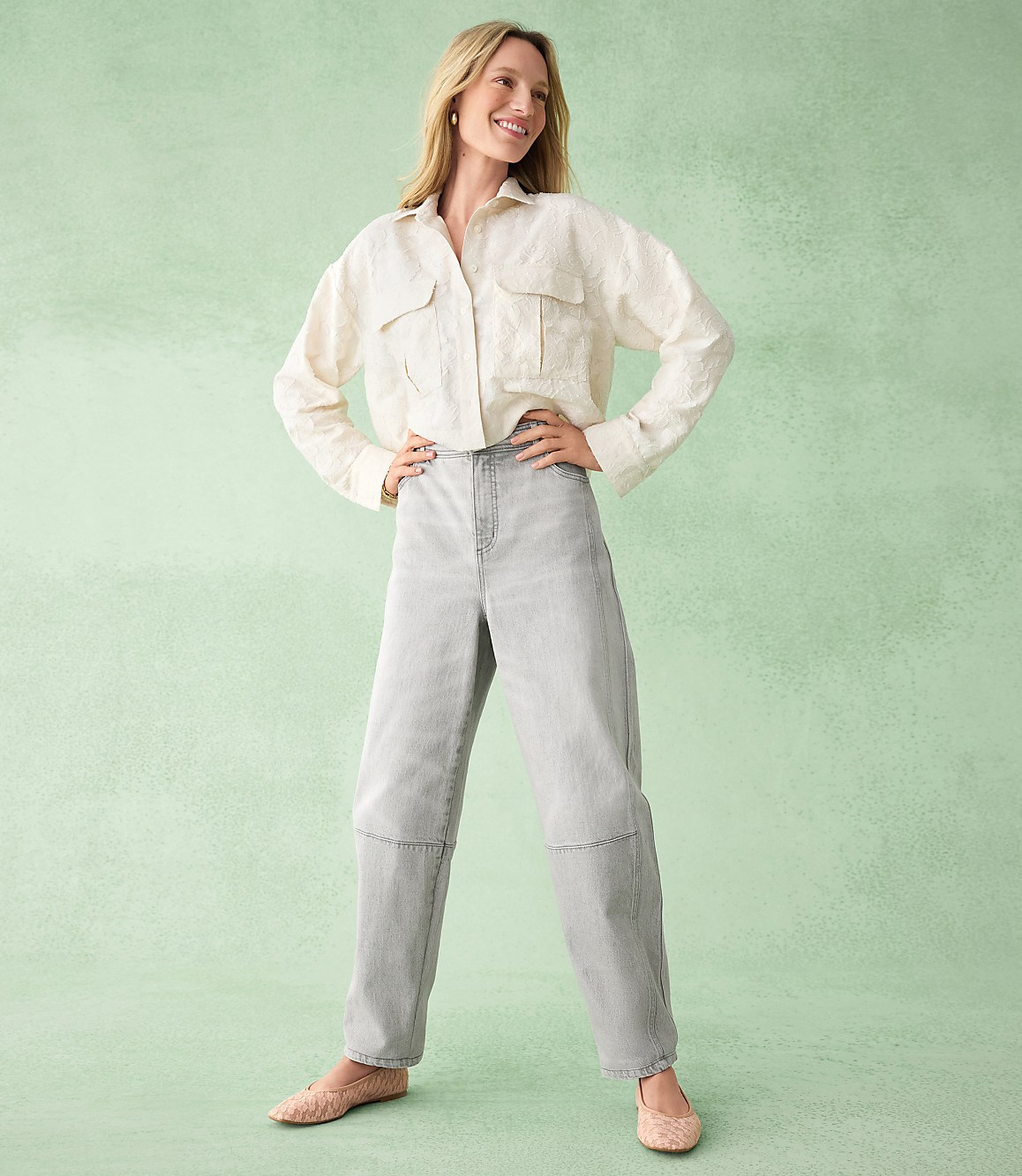 Clip Wide Sleeve Modern Utility Shirt