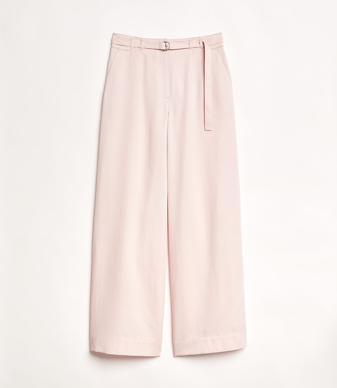 Petite LOFT Versa Pure Spun Belted Wide Leg Pants