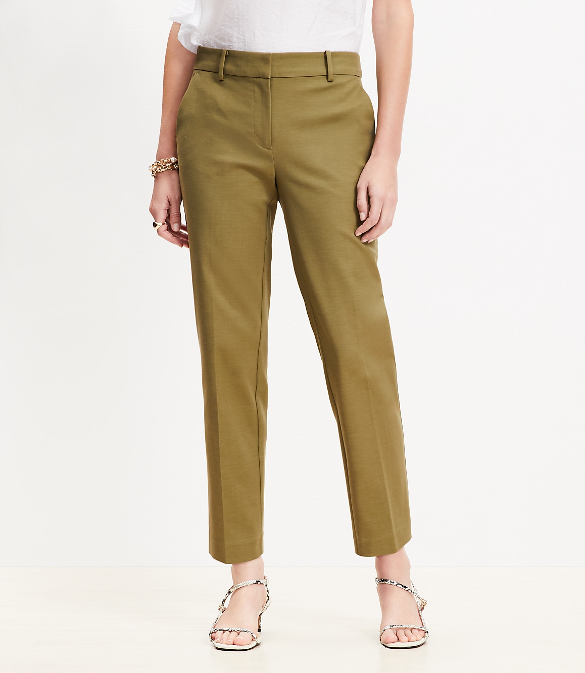 Curvy Riviera Slim Pants in Doubleweave