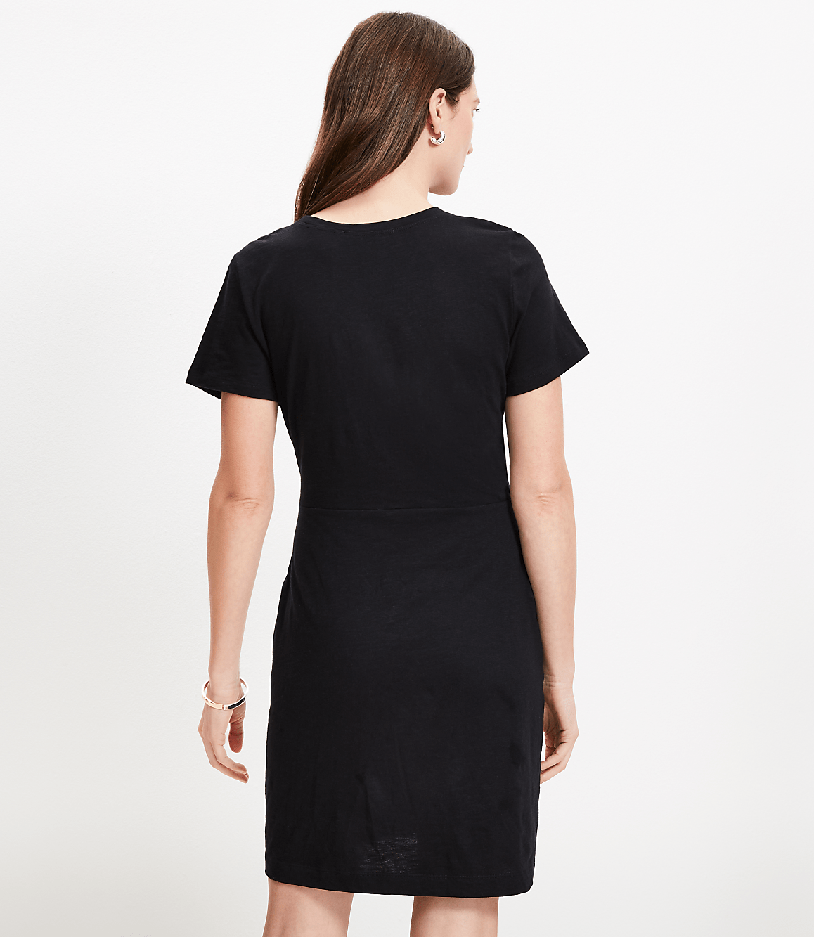 Draped Mini Tee Dress