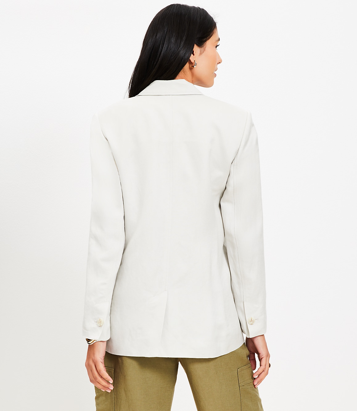 Oversized Linen Blend Modern Blazer