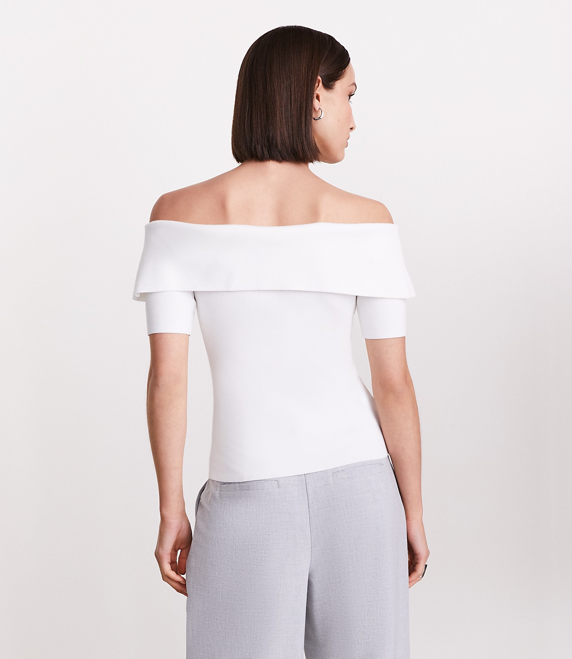 LOFT Versa Foldover Off The Shoulder Sweater
