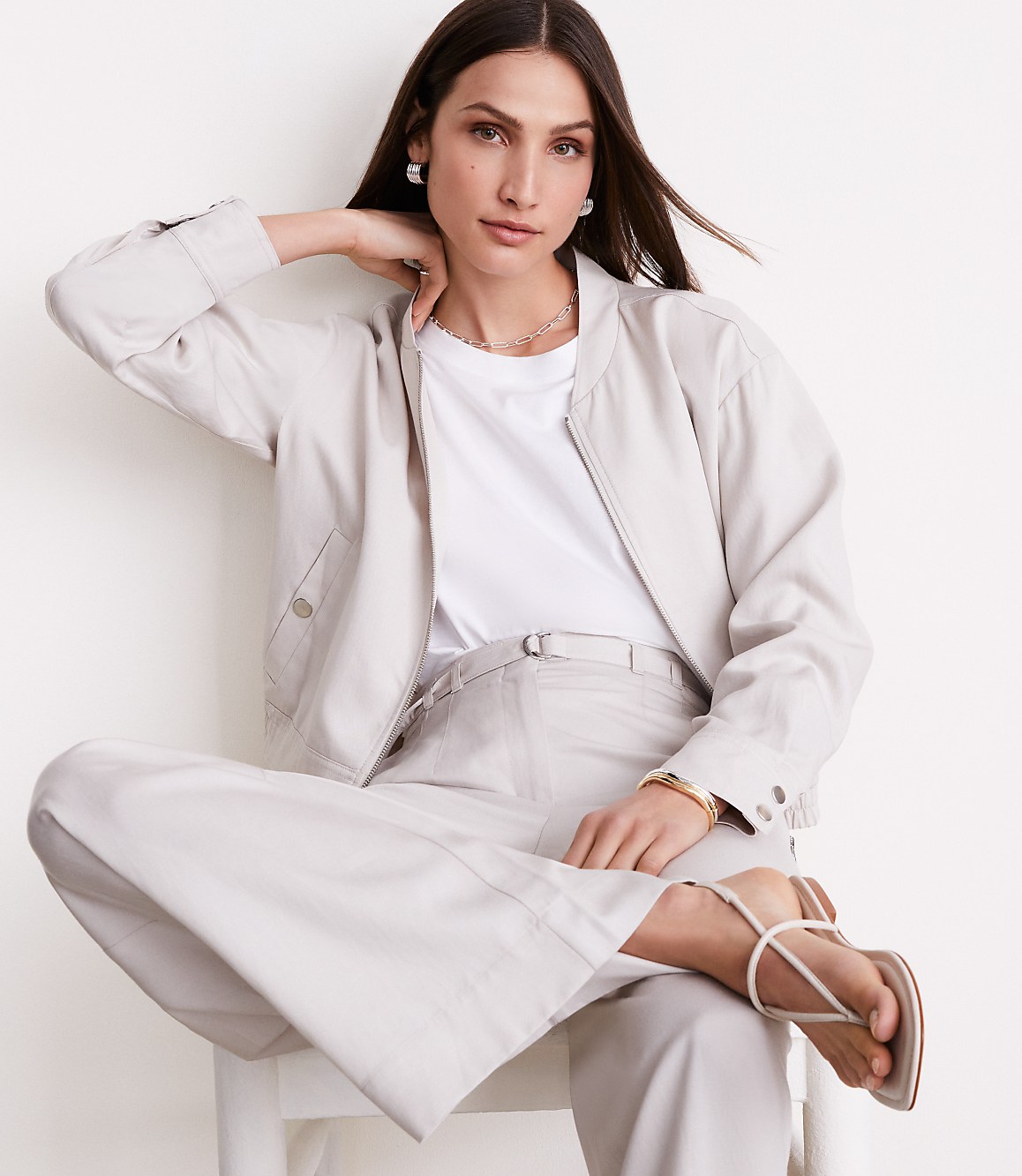 LOFT Versa Pure Spun Bomber Jacket