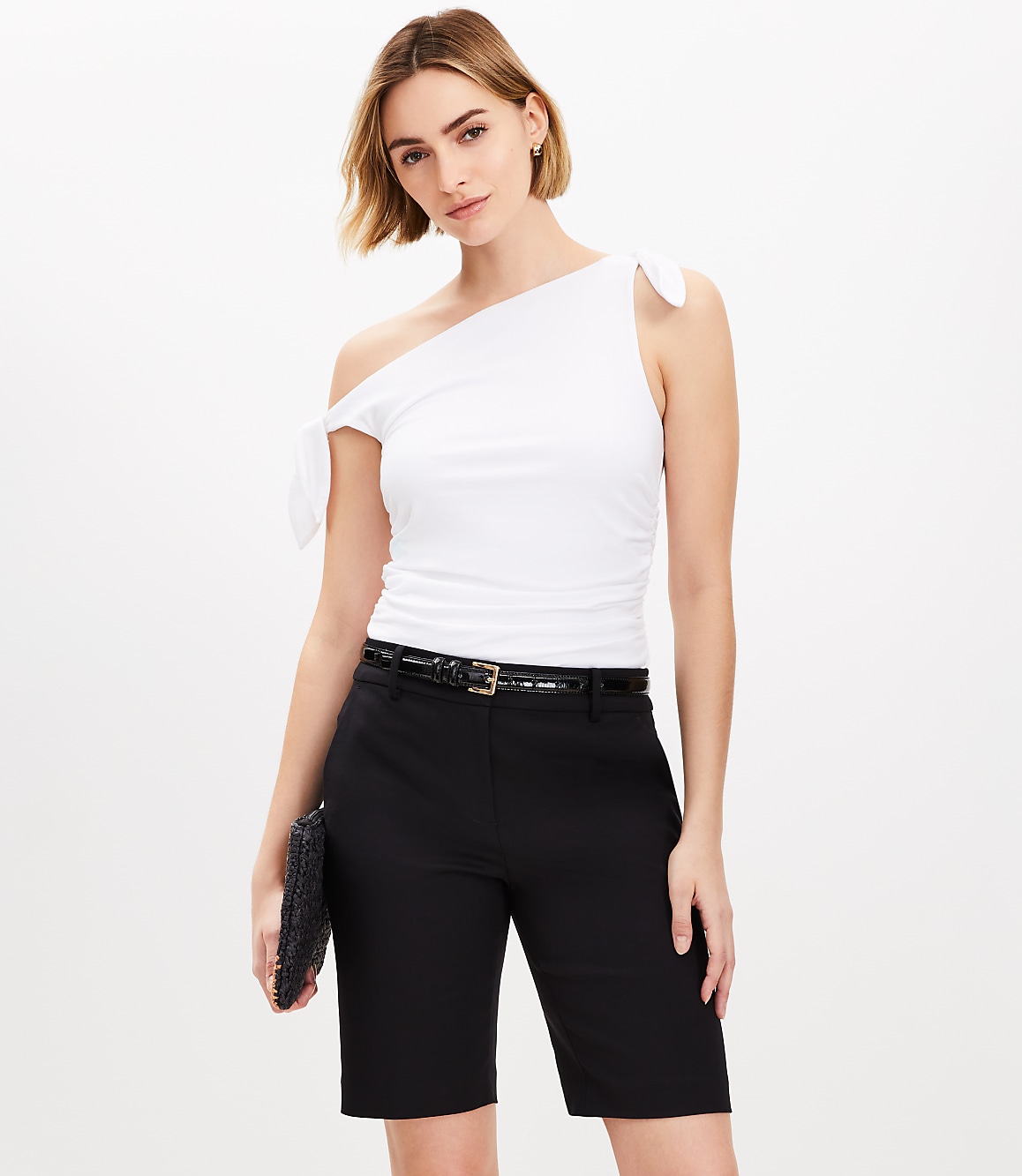 Riviera Bermuda Shorts in Doubleweave