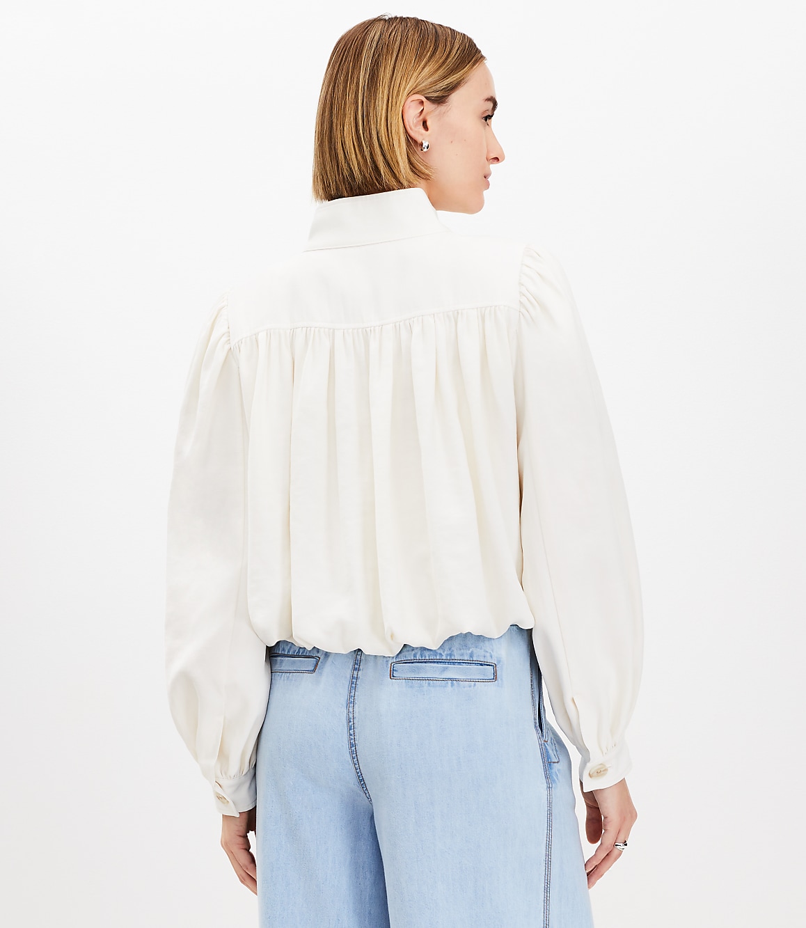 Gathered Swing Jacket