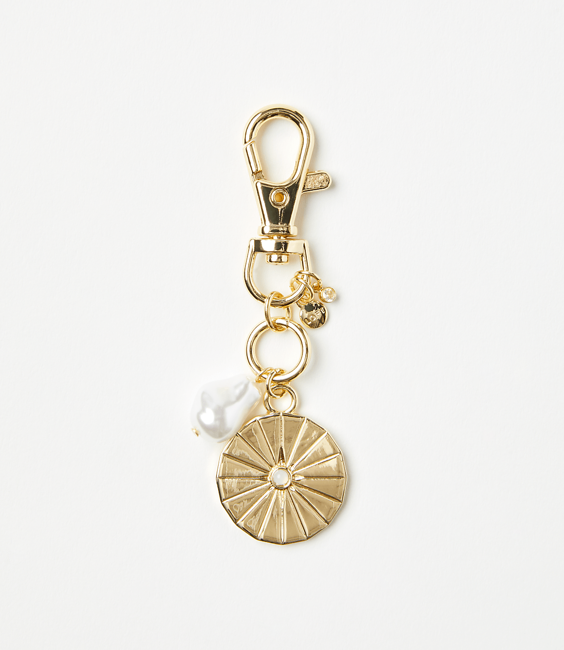 Pearlized Disc Bag Charm