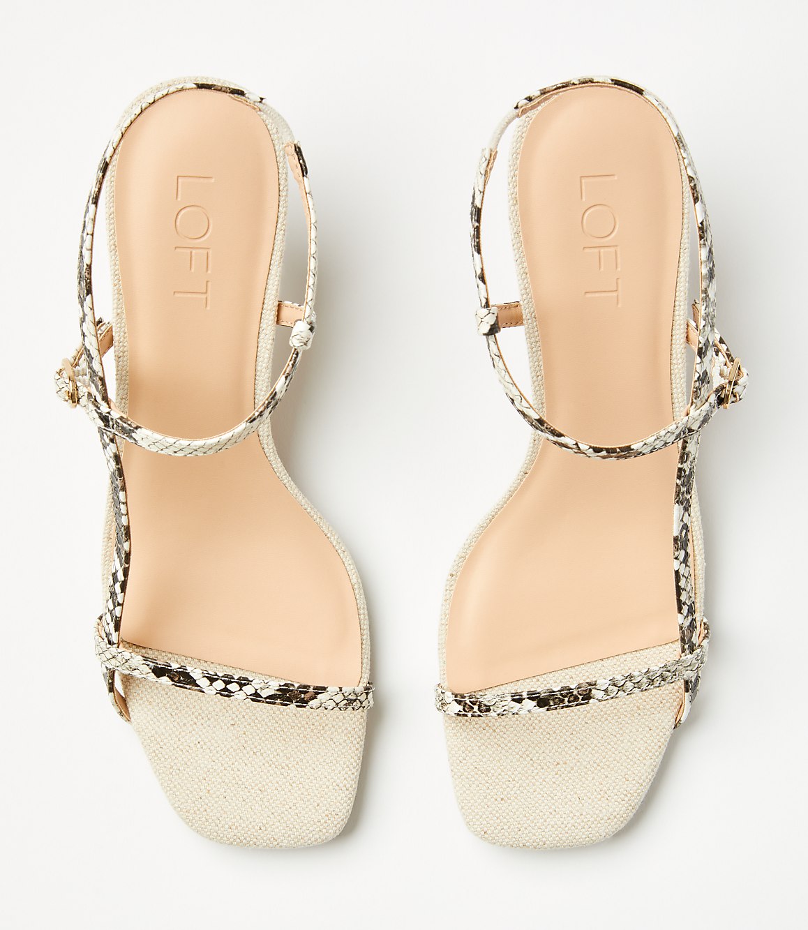 Skinny Strap Kitten Heel Sandals