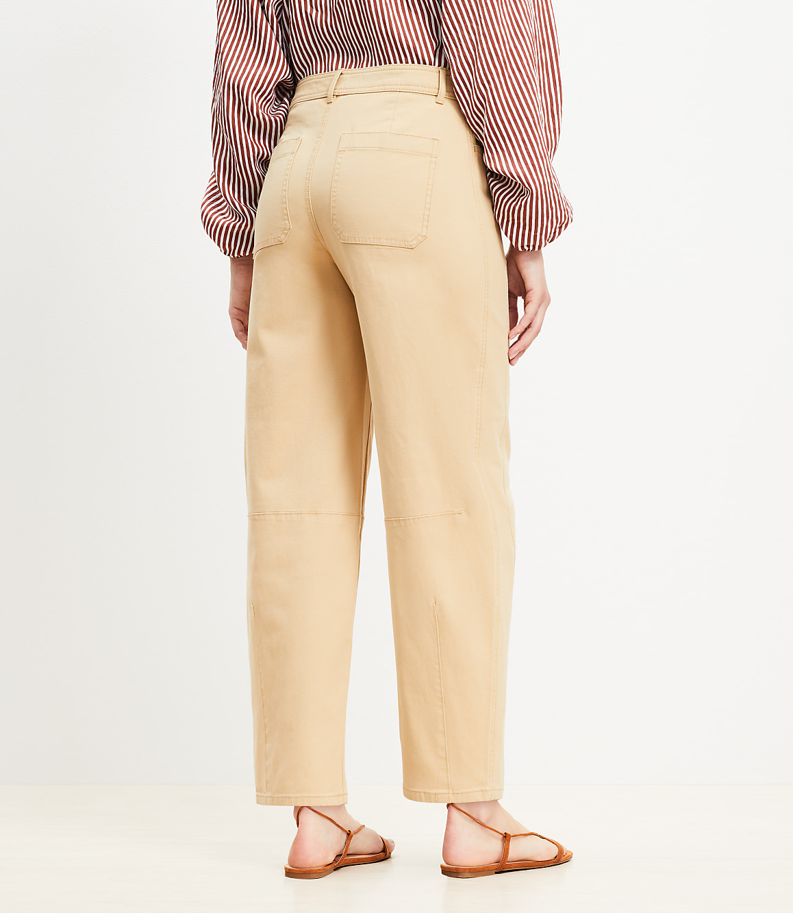 Petite Barrel Pants in Canvas