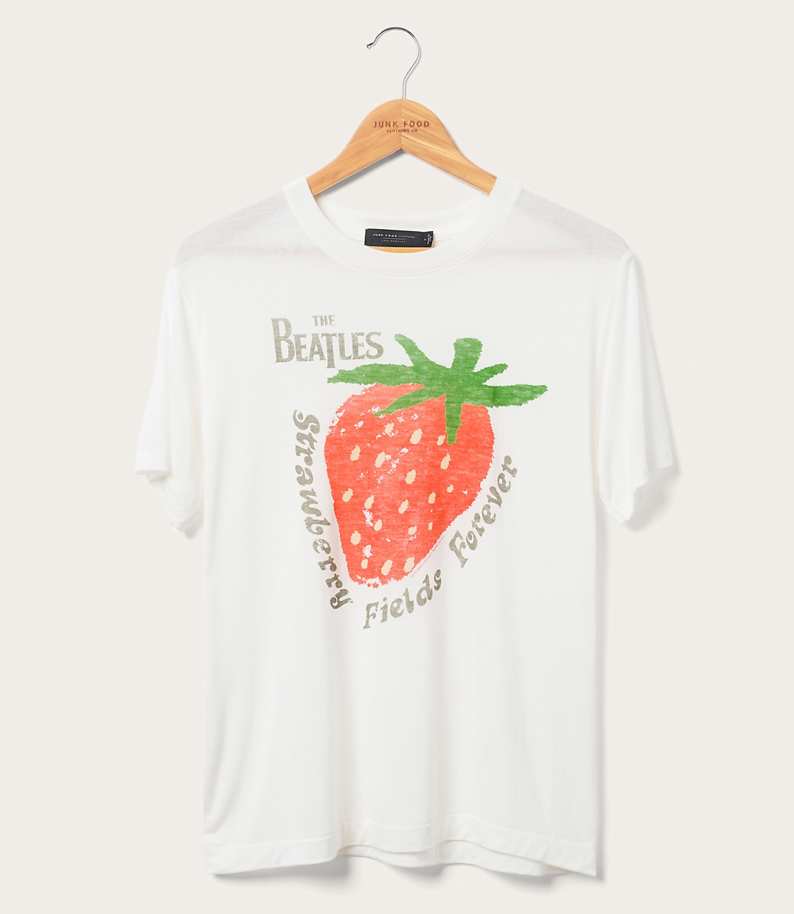 Junk Food The Beatles Strawberry Fields Forever Vintage Tissue Tee