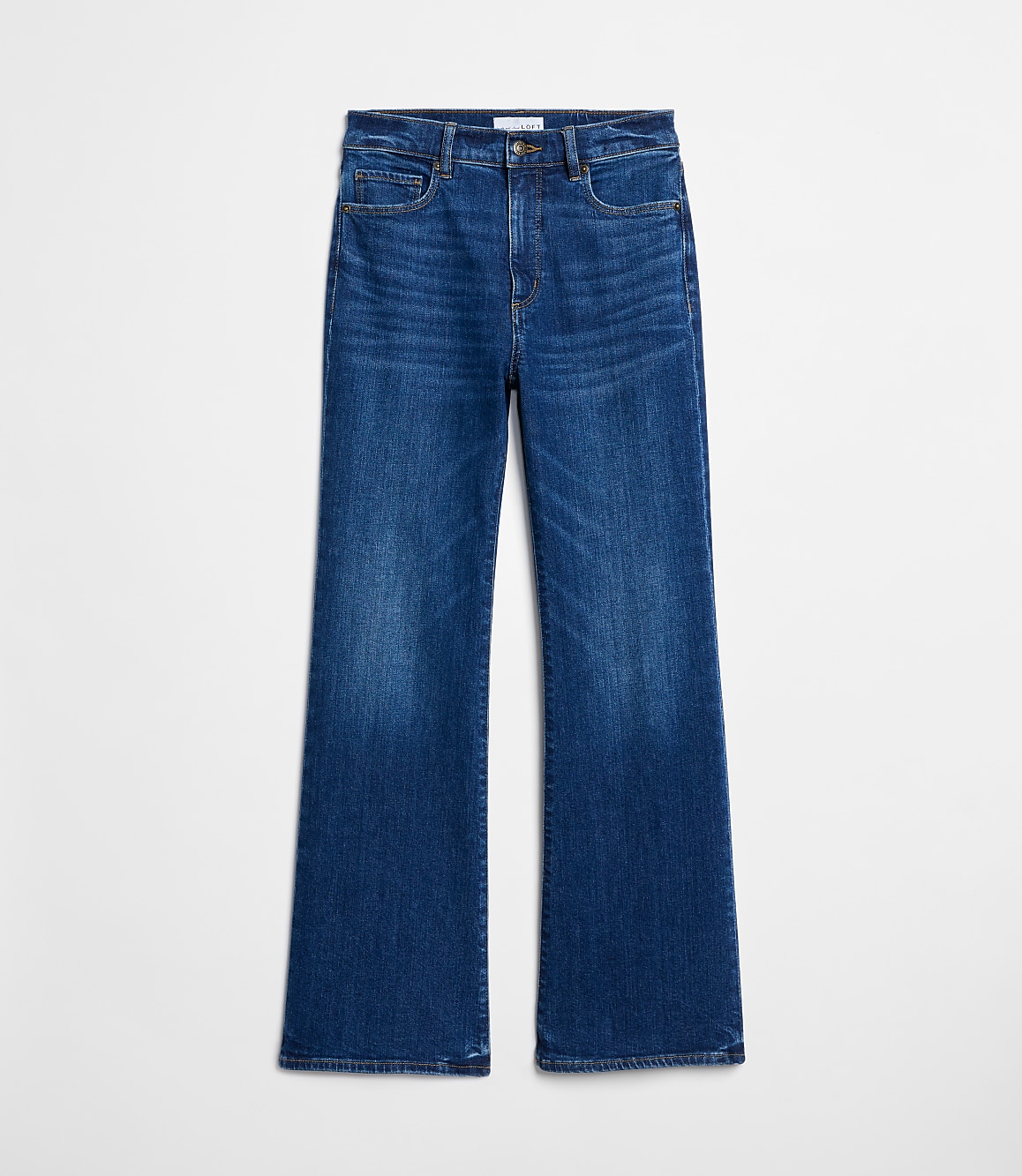 High Rise Relaxed Flare Jeans in Medium Wash