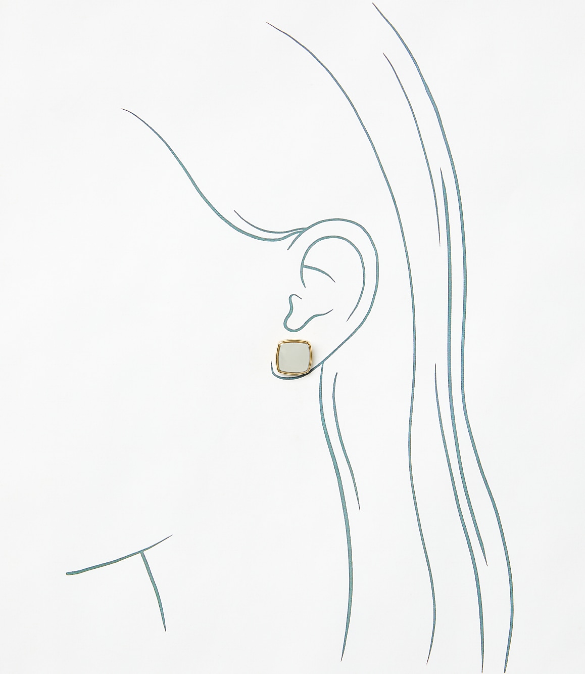 Mixed Metal Stud Earrings