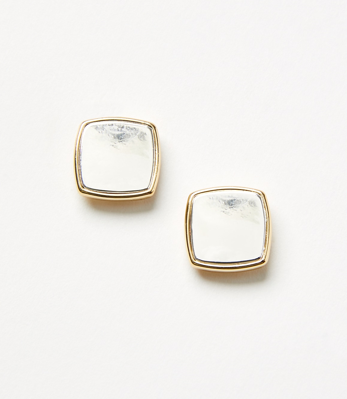 Mixed Metal Stud Earrings