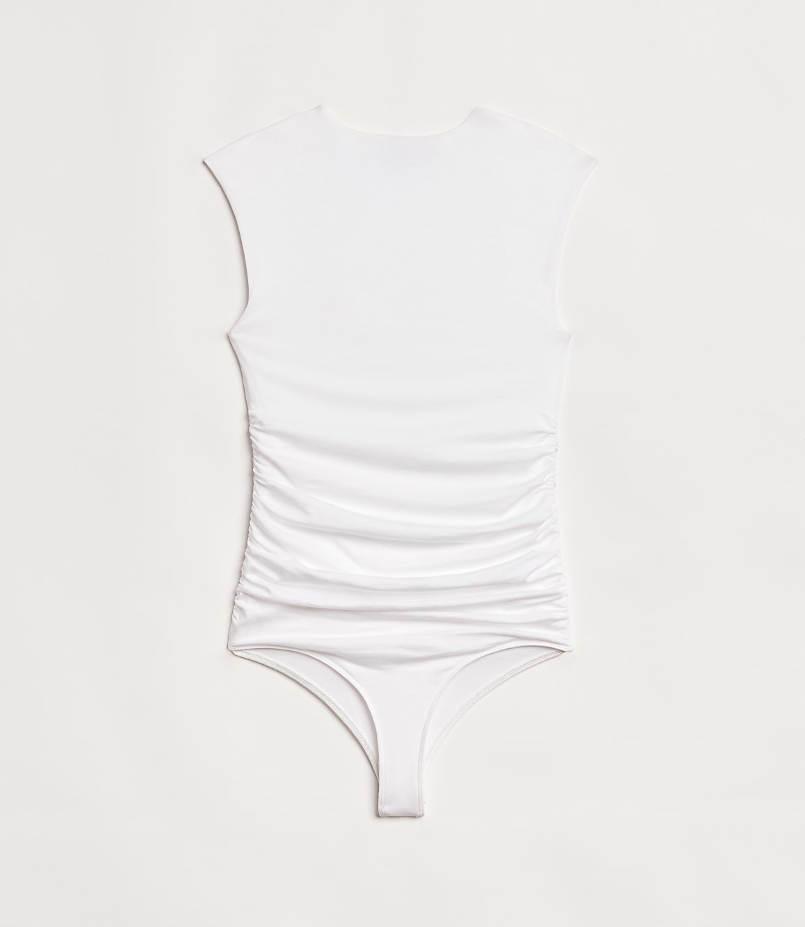 Petite LOFT Versa 360 Knit Ruched Square Neck Bodysuit
