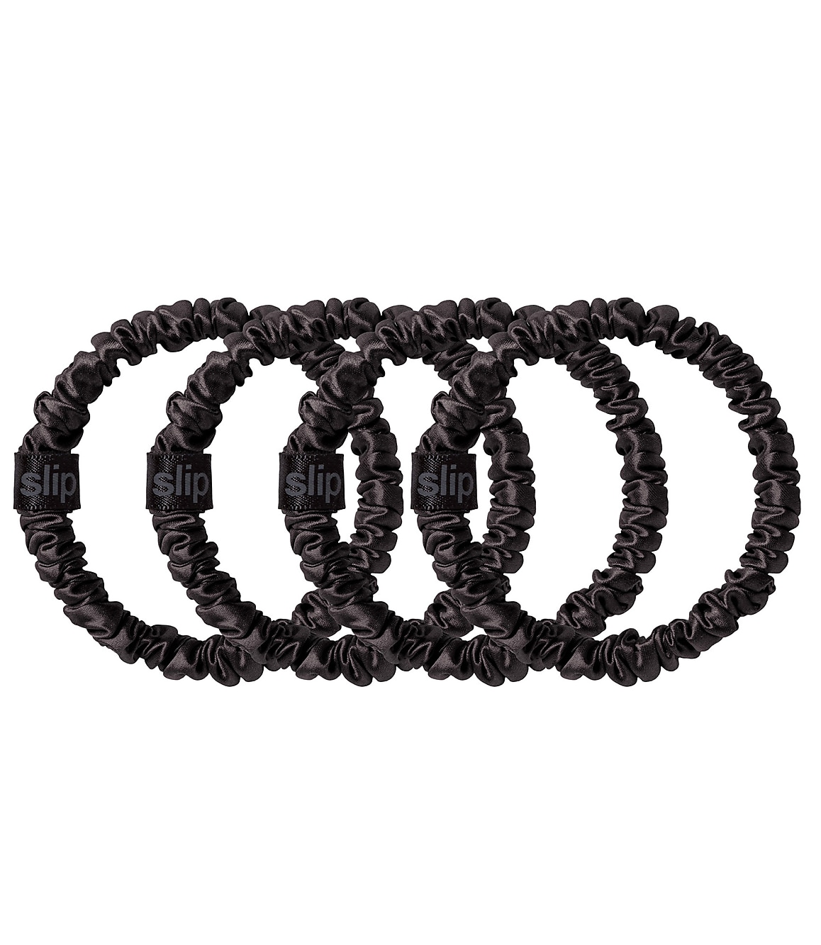 Slip Silk Black Skinny Scrunchies