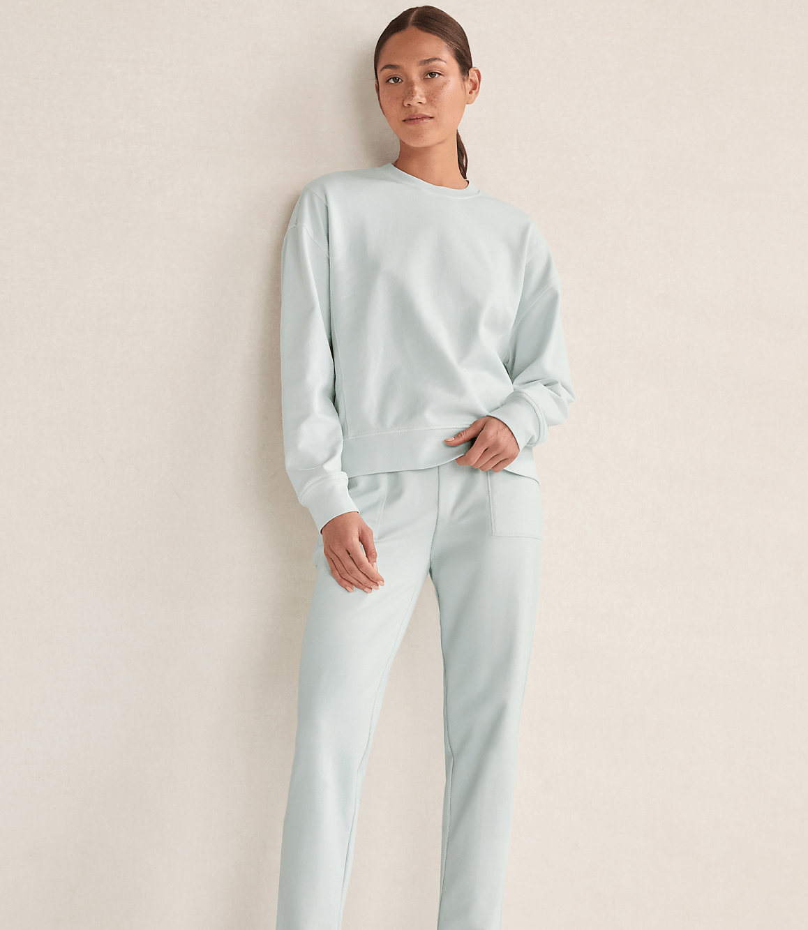 Haven Well Within Garment-Dyed Organic Cotton Terry Crewneck