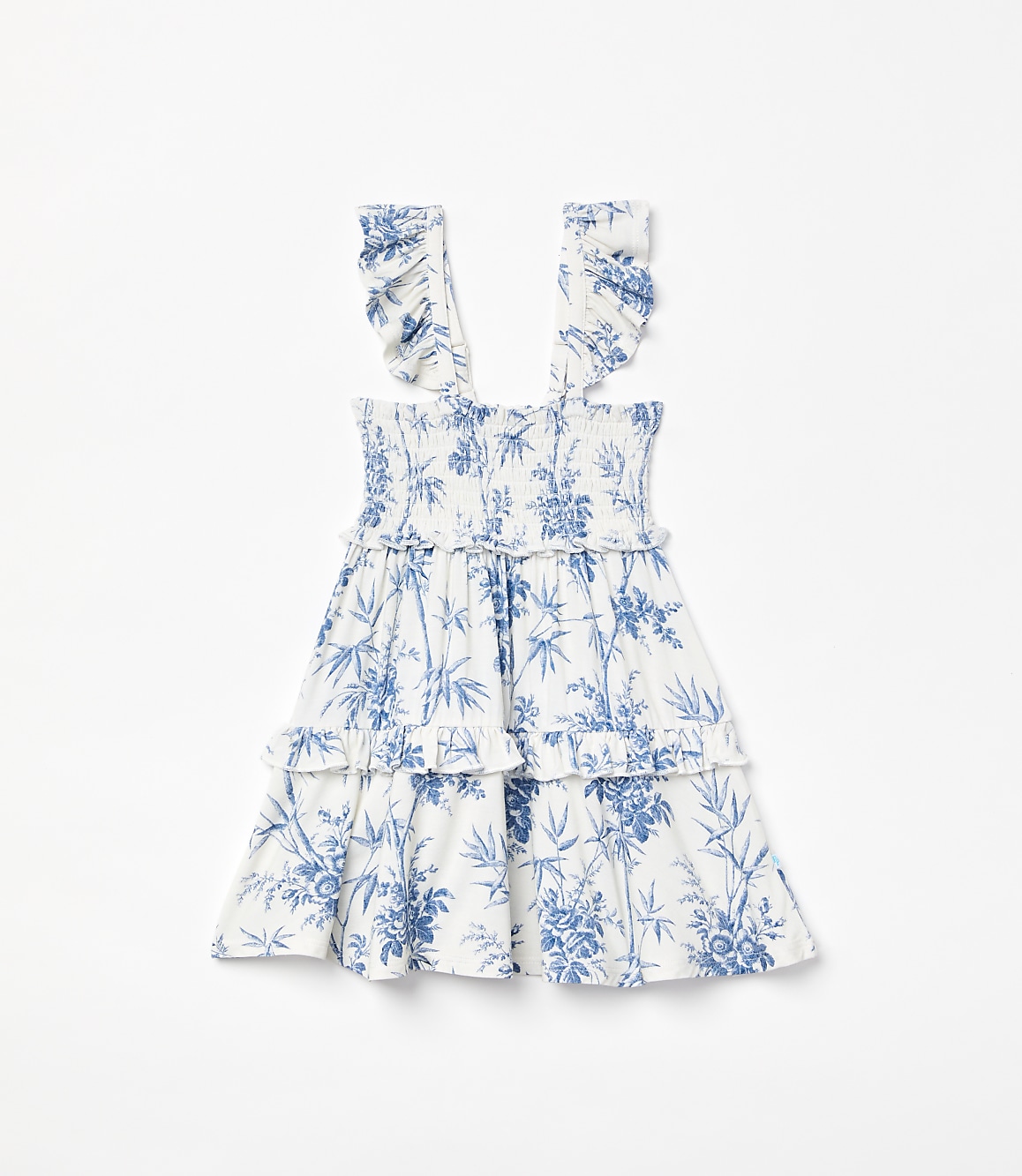 Posh Peanut X LOFT Palm Smocked Babydoll Dress
