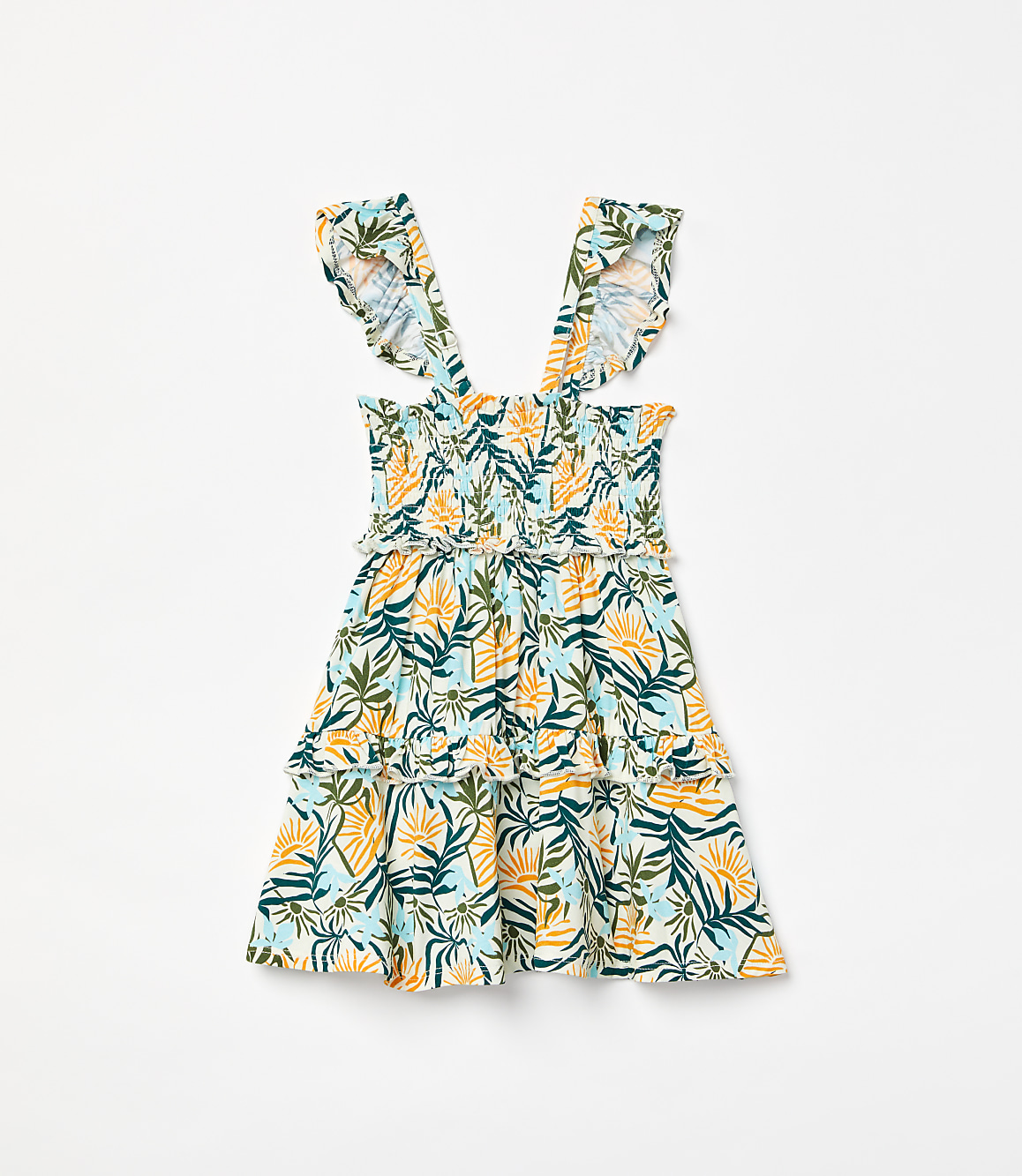 Posh Peanut X LOFT Sunset Smocked Babydoll Dress