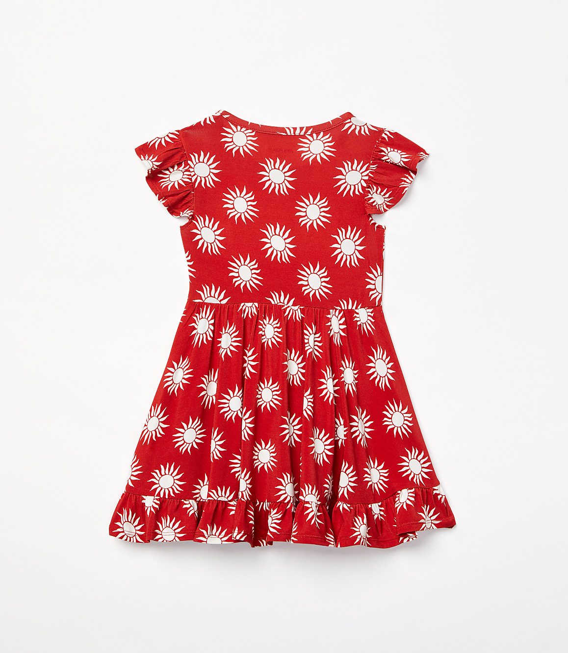 Posh Peanut X LOFT Sunny Cap Sleeve Ruffled Twirl Dress