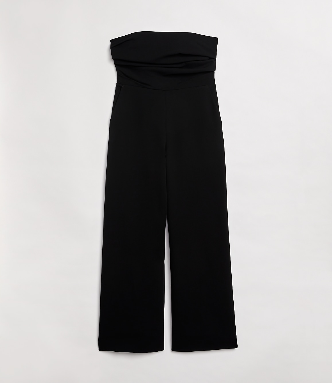 LOFT Versa Crepe Drape Strapless Jumpsuit
